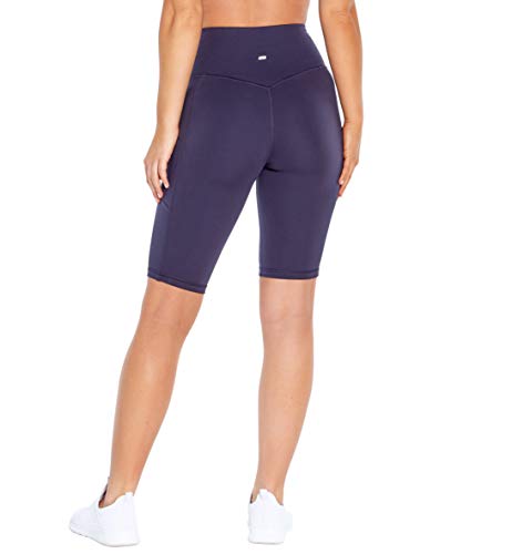 Marika Women's Standard Olivia High Rise Tummy Control Bermuda Short, Midnight Blue, X-Large