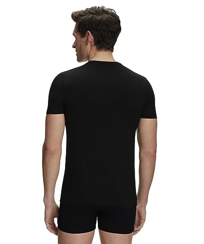 FALKE Men Daily Comfort Deep V-Neck M 2 Pieces, Black (Black 3000), S