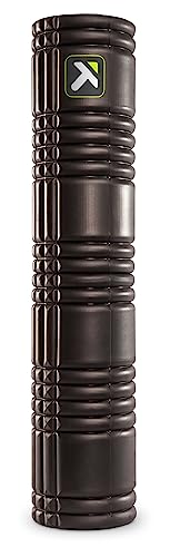 TRIGGERPOINT PERFORMANCE THERAPY GRID Patented Multi-Density Foam Massage Roller Exercise, Deep Tissue&Muscle Recovery Relieves Muscle Pain & Tightness, Improves Mobility & Circulation (26"), Black
