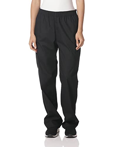 Dickies Women's Signature Elastic Waist Scrubs Pant, Pewter, Large Petite