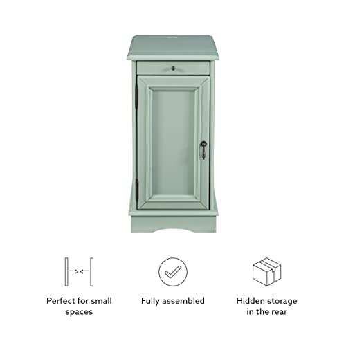 Powell Furniture Barron Accent Table, Aqua, Small