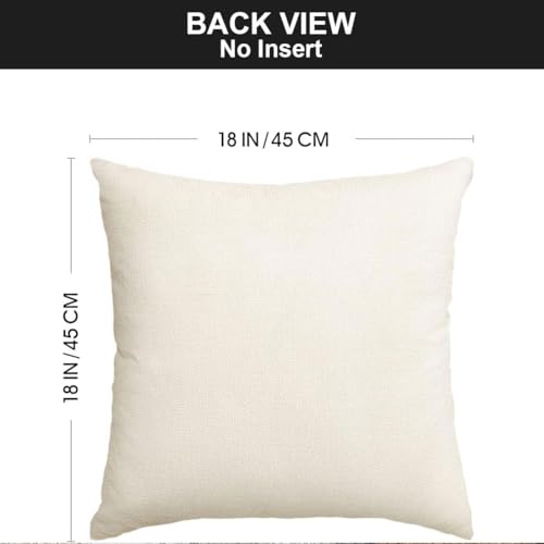 PSDWETS Christmas Pillow Covers 18x18 Set of 4 Christmas Decorations Snowman Deer Christmas Tree Winter Holiday Decor Throw Cushion Case for Home Couch