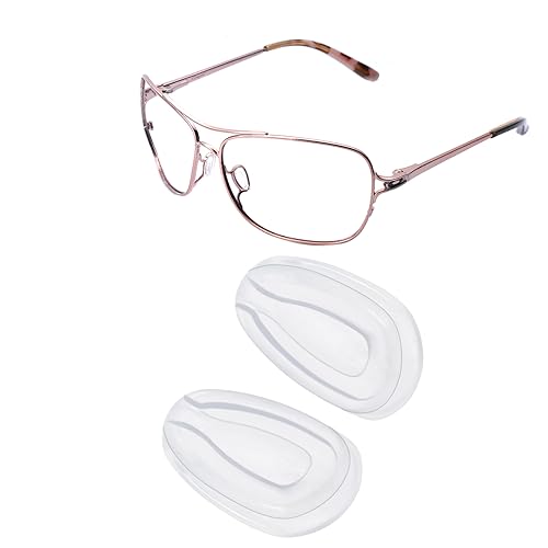 Betterun Clear Replacement Nose Pads Pieces for Oakley Gauge 8 M OO4124
