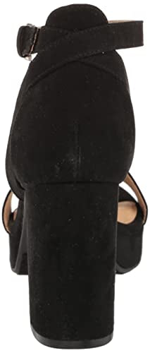 CL by Chinese Laundry Women's Go On 2 Platform Dress Sandal, Black Super Suede, 8 W US