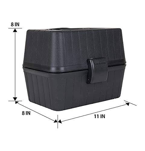 Koolatron 12V Heating Lunch Box Stove, 1.6 Qt (1.5 L), Black, 6 ft (1.8m) Power Cord, Heats to 300F (149C), Built-In Cord Storage, Classic Construction Worker Lunchbox, for Car, SUV, Pickup Truck