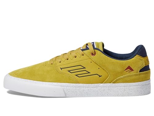 Emerica Men's The Low Vulc Skate Shoe, Grey/Tan, 10.5