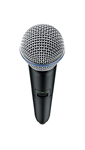 Shure GLXD2+/B58 Handheld Transmitter with BETA 58A Vocal Mic Capsule - for use with GLX-D+ Dual Band Digital Wireless Microphone Systems, Receiver Sold Separately (GLXD2+/B58=-Z3)
