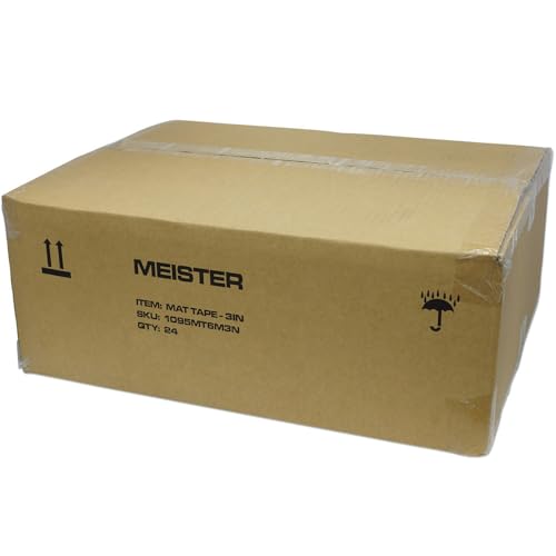 Meister Premium Mat Tape for Wrestling, Grappling and Exercise Mats - Clear - 3" x 84ft - 1 Roll (1095MT6M3N)