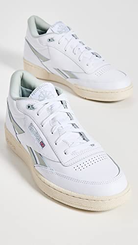 Reebok Unisex Club C Mid II Revenge Sneaker, White/Sea Spray/Alabaster, 13 US Men
