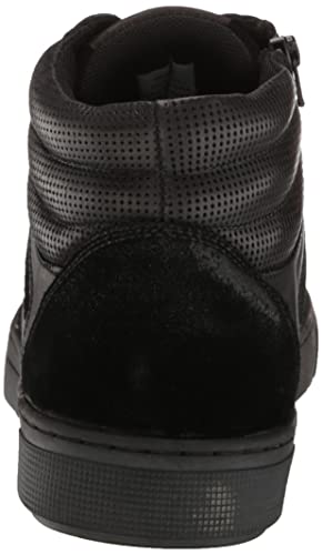 Propét Men's Kenton Mid-Cut Sneakers, All Black, 9.5 Medium US