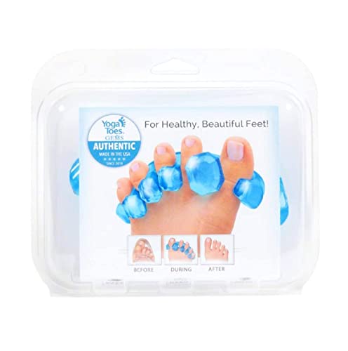 YogaToes GEMS: Gel Toe Stretcher & Separator - America’s Choice for Fighting Bunions, Hammer Toes (Small fits Shoe Sizes W: 7.5-11 / M: 7-10,) 1 Pair