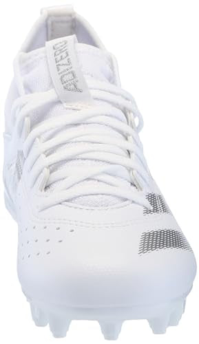 adidas Adizero Impact.2 Spark Football Sneaker, White/Silver Metallic/White, 6 US Unisex Big Kid