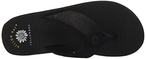 Yellow Box Women's Dax Sandal, Black, 6 M US