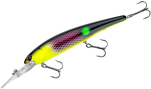 BANDIT LURES Multi-Species Minnow Jerkbait Fishing Lure, Fishing Accessories, Excellent for Bass and Walleye, 4 3/4", 5/8 oz, Sickly Clown