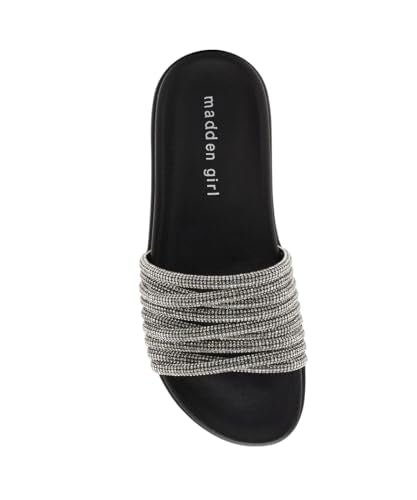 Madden Girl Women's Xana Slide Sandal, Black Multi, 6