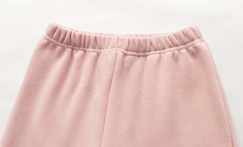 Mud Kingdom Warm Pants for Little Boys Elastic Waist Fleece Brown 5T