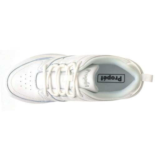 Propét Women's LifeWalker Sport Sneakers, White, 8.5 XX-Wide US