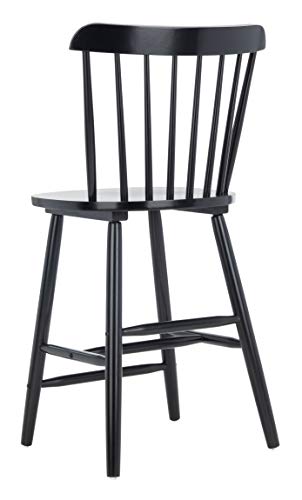Safavieh Home Collection Galena Spindle Back Black Counter 24-inch Stool (Set of 2)