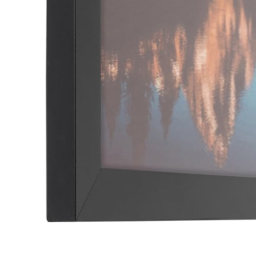 ArtToFrames 30x42 CM / 11.81x16.54 INCH Brown Picture Frame, This 1.25 Inch Custom MDF Poster Frame is Gray Oak - Comes with Regular Glass and Corrugated Backing (CMWOM76808-973-30x42)