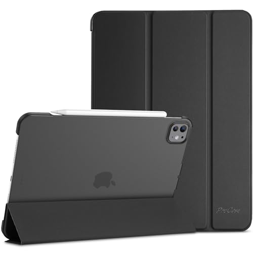 ProCase Cover for iPad Pro 11 Inch Case 2022/2021/2020/2018, Slim Stand Hard Back Shell Smart Cover for iPad Pro 11 4th Generation 2022 / 3rd Gen 2021/ 2nd Gen 2020 / 1st Gen 2018 -Black