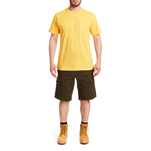 Smith's Workwear Men's Stretch Cargo Utility Short, Black Olive, 32