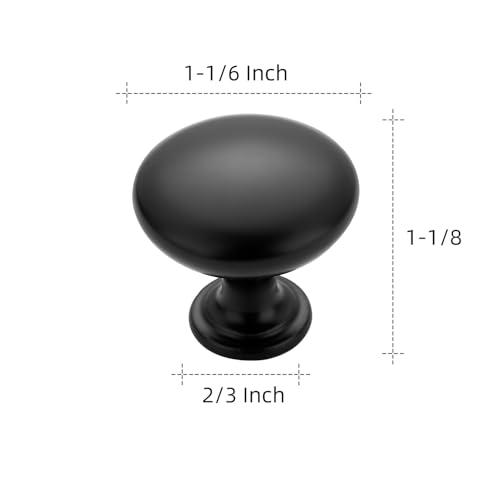 Ravinte 55 Pack Kitchen Cabinet Knobs Dresser Knobs Matte Black Drawer Pulls Door Handles for Drawer Cupboard and Dresser