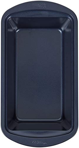 Wilton Non-Stick Diamond-Infused Navy Blue Loaf Baking Pan, 9 x 5-inch