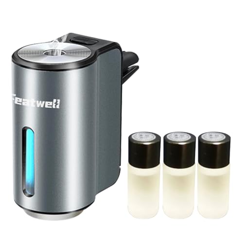 FeatWell Car Aromatherapy/Fragrance car Air fresheners/Humidifier Essential Oil Diffuser for Vehicle (Black)
