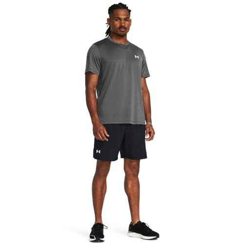 Under Armour Men's Launch Run 7-inch Shorts, (001) Black/Black/Reflective, Large