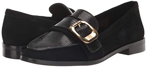 Vince Camuto Women's Footwear Women's Cenkanda Buckle Loafer Flat, Root Beer, 10