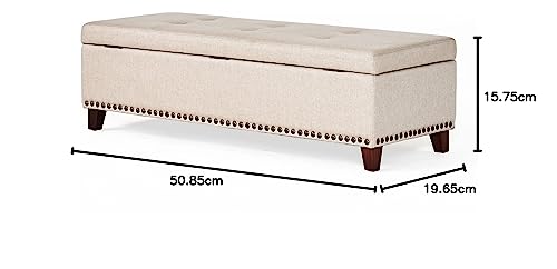 Christopher Knight Home Gavin Fabric Storage Ottoman, Beige