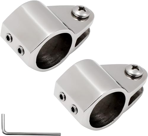 YANYUCB Bimini Top Jaw Slide Marine Stainless Steel 316 Heavy Duty Boat Bimini Canopy Fitting Hardware Tube Marine for Boat Yacht (B-1 inch, 2 Pack)