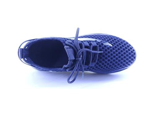 Men's Beach Walking Shoes Quick Drying Mesh Slippers Breathable Non Slip Blade Shoes Suit for Summer Out Camp Black Size 7.5