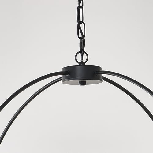 HHR Black and Gold Wagon Wheel Chandelier 12-Light 32 Inch, Extra Large Round Rustic Candle Pendant Light Fixture for High Ceilings, Dining Room Living Room Farmhouse Foyer Entryway