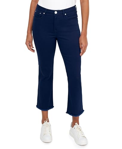 Seven7 Women's Misses Kick Flare, Navy Blue