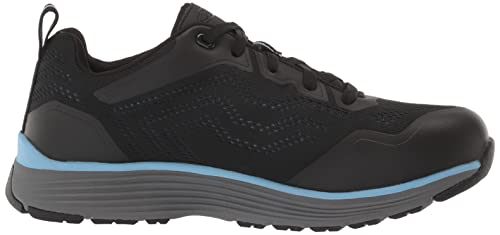 KEEN Utility Women's Sparta 2 Low Height Alloy Toe Industrial Work Shoes, Airy Blue/Black, 8