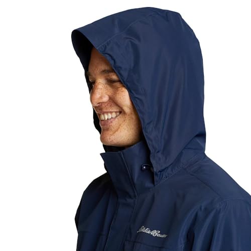 Eddie Bauer Men's Rainfoil Packable Jacket, Dk Marigold Recycled, Small