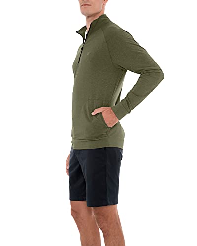 Three Sixty Six Mens Lightweight Dry Fit Pullover - Long Sleeve Half Zip Golf Jacket for Men
