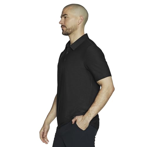 Skechers Men's Godri All Day Polo Shirt, Black