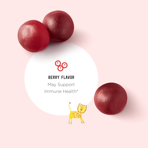 Amazon Brand - Mama Bear Vegan Probiotic, Berry, 60 Gummies, 1 Billion CFU per Gummy