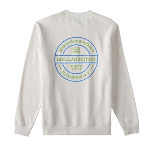 Billabong Men's Short Sands Crew Fleece Sweatshirt, Deep Teal