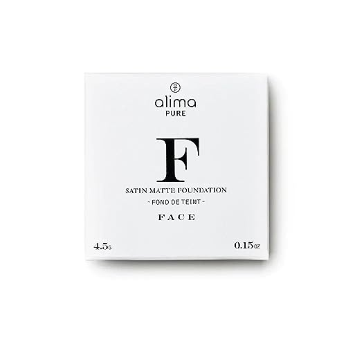 Alima Pure Matte Foundation - Loose Mineral Powder Makeup, Oil Free Talc Free, Natural Full Coverage Foundation .15 oz/4.5g