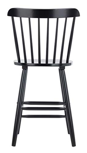 Safavieh Home Collection Galena Spindle Back Black Counter 24-inch Stool (Set of 2)