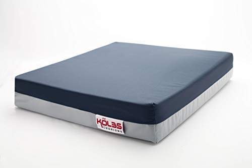 Kolbs Gel Extreme | Wheelchair Cushion Seat Cushion | Coccyx, Sciatica & Tailbone Pain Relief Cushion | Seat Pad Ideal for Office, Kitchen Wheelchairs and Auto | 16 x 16 Inch Seat, 3 Inch Thick