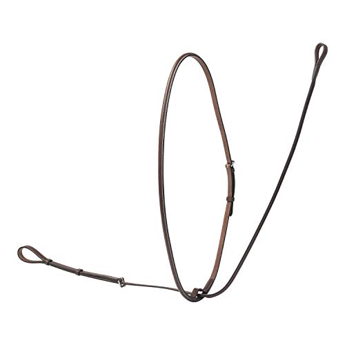Huntley Equestrian Sedgwick Leather Fancy Stitched Raised Standing Martingale (Australian Nut, Small Pony)