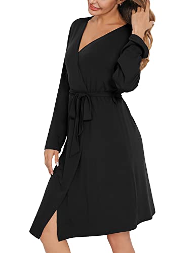 SWOMOG Womens Maternity Robe Set 3 Piece Nursing Pajamas for Breastfeeding 3 in 1 Labor Delivery Hospital Pregnancy Pjs