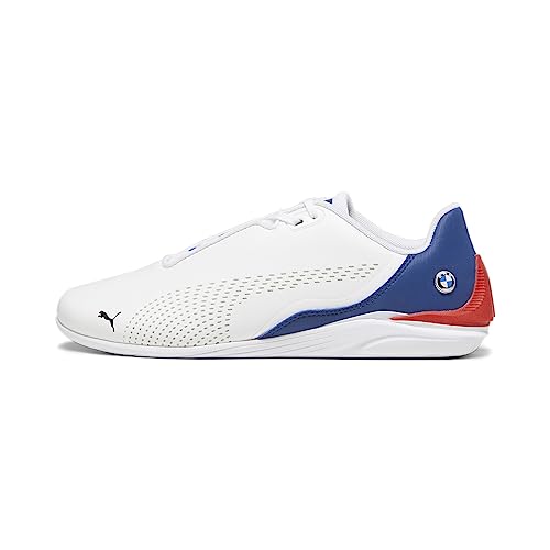 PUMA Men's BMW M MOTORSPORT DRIFT CAT DECIMA Sneaker, PUMA White-Pro Blue, 10.5