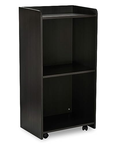 AdirOffice Podium with Wheels, Hostess Stand for Restaurant, Rolling Podium Stand, Black