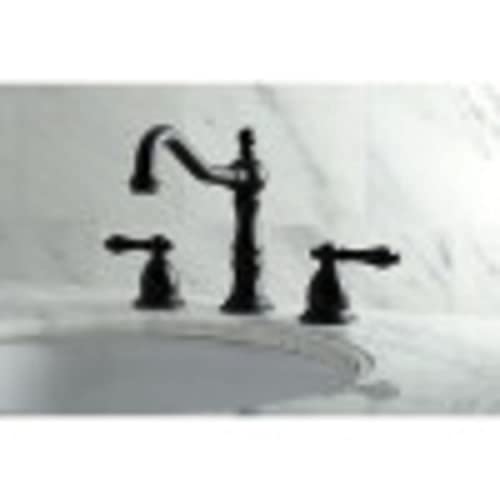 Kingston Brass KS1977AL 8 in. Widespread Bathroom Faucet, Brushed Brass, 7-9/16 Inch in Spout Reach