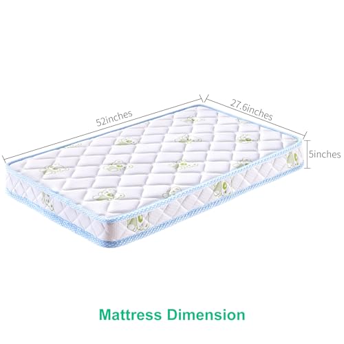 Letmxiu Premium 5" Crib Mattress and Toddler Mattress, Dual-Sided and Firm Toddler Bed Mattress, Hypoallergenic Toddler Mattress for Toddler Bed, Non-Toxic Fits Standard Crib and Toddler Bed